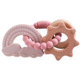 Silicone Baby Teething Ring – Food-Grade, BPA-Free Sensory Toy for Infants & Toddlers