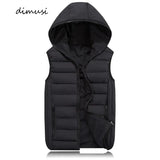 Men’s Sleeveless Puffer Vest – Warm, Hooded, Casual Slim Fit Outerwear for Winter