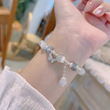Elegant Crystal Beaded Bracelet – Stylish Opal Gemstone Jewelry for Women