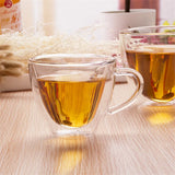 Heart-Shaped Glass Mug – Romantic Double-Layer Insulated Cup for Coffee & Tea
