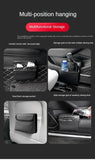 Cubo de basura y caja de almacenamiento para coche plegable y colgante: organizador para coche que ahorra espacio