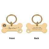 Custom Engraved Stainless Steel Pet ID Tag – Personalized Dog & Cat Nameplate