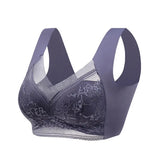 Seamless Cotton Lace Bra for Women – Full Cup, Wire-Free Everyday Comfort