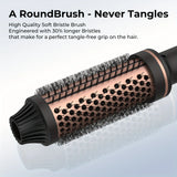 3-in-1 Ionic Hair Styler – Curling Iron, Straightener & Thermal Brush with Tourmaline Ceramic & Digital Temperature Control