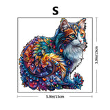 Succulent & Animal Wooden Jigsaw Puzzles - Premium Adult & Kids Brain Teaser Games