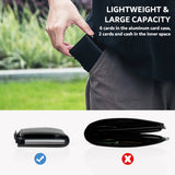 Slim RFID Blocking PU Leather Wallet – Minimalist Pop-Up Card Holder for Men & Women
