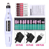 Electric Nail Drill Kit with Sanding Bands for Manicure & Pedicure – 20000 RPM Nail Art Tools