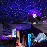 USB-Powered LED Star Projector – Adjustable Galaxy Night Light for Car & Room Decor