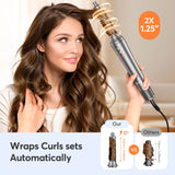 5-in-1 Professional Hair Styler - Curling Iron, Hot Air Brush & Hair Dryer with Ionic Technology