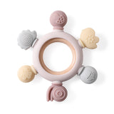 Silicone Baby Teething Ring – Food-Grade, BPA-Free Sensory Toy for Infants & Toddlers
