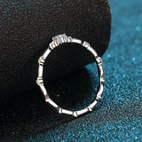 D Color VVS1 Moissanite Engagement Ring – 925 Sterling Silver Wedding Band with GRA Certificate