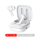 QCY T13 ANC Wireless Bluetooth Earphones – Active Noise Cancellation, 30H Battery Life, 4-Mic ENC, Waterproof, Bluetooth 5.3