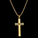 Collar con nombre y corona personalizado: joyas de acero inoxidable personalizadas para hombres y mujeres