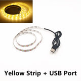 Tira de luces LED USB: luz nocturna flexible de 5 V para TV, PC, computadora portátil y decoración del hogar