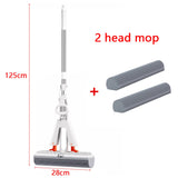 Multifunctional Squeeze Mop with Self-Draining Sponge for Easy Floor Cleaning