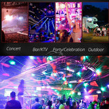 USB Car Ambient LED Light - RGB Music Sync Party Light with Multi-Interface