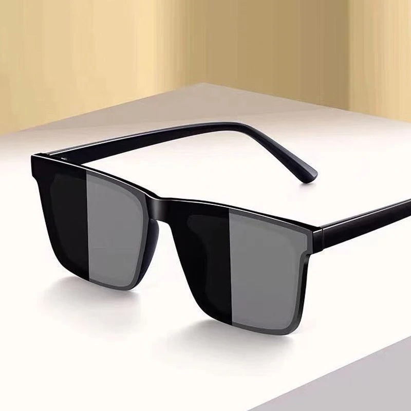 🚗 Nuevas gafas de sol para conducir para hombre 2024: anti-UV, forma cóncava, montura larga