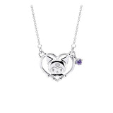 Kuromi Silver Necklace – Cute Anime Clavicle Chain Jewelry for Women