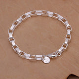 925 Sterling Silver Charm Bracelet – Elegant & Trendy Unisex Jewelry