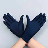 Fashion Summer Spandex Gloves Women Men Sexy Mittens Sun Protection White Black Etiquette Thin Short Stretch Dressy Dance Gloves