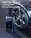 8000mAh Wireless Portable Air Compressor – 150PSI Fast Tire Inflator for Cars & Motorcycles