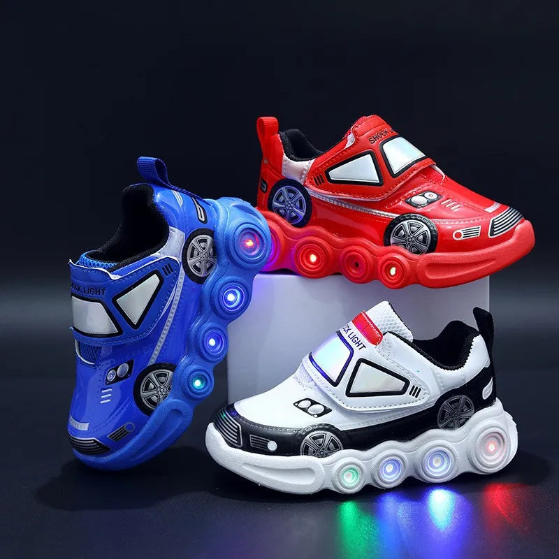 Kids Light-Up Sneakers – Unisex LED Shoes for Walking & Play (Ages 4–6)
