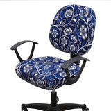 Stretch Office Chair Covers – 2-Piece Printed Seat & Backrest Protector Set