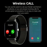 Reloj inteligente con llamadas Bluetooth, seguimiento de actividad física y pantalla HD de 2,01", resistente al agua y compatible con Android e iOS 