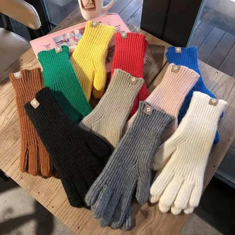Unisex Acrylic Knit Gloves – Fashionable and Comfortable Winter Wear