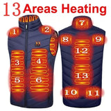 Men’s Heated Vest – USB Electric Warming Jacket with Turtleneck for Winter Outdoors