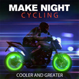 Glow-in-the-Dark Multi-Color Tire Valve Caps – Fluorescent Stem Covers for Cars, Motorcycles & Bicycles