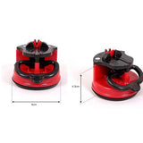 Afilador de cuchillos de cocina fácil y seguro: base con ventosa para cuchillos de chef y de Damasco