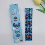 Disney Stitch Wooden HB Pencils – 12pc Colorful Anime Stationery Set for Kids & School Gifts