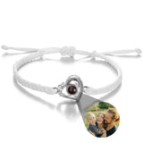 Custom Projection Photo Bracelet – Personalized Stainless Steel Gift for Men & Women