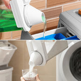 Dispensador de detergente para ropa rellenable de 1100/1800/2300 ml, depósito vacío para suavizante en polvo, contenedor de almacenamiento de blanqueador con etiquetas