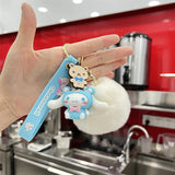 Sanrio Hello Kitty Keychain Set - Cute Kuromi & Cinnamoroll Keyrings for Girls