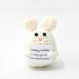 Handmade Knitted Plant-Themed Decorative Doll