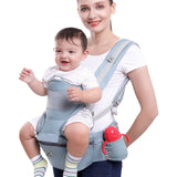 Mochila portabebés ergonómica: asiento de cadera cómodo y de apoyo para bebés y niños pequeños