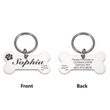 Custom Engraved Stainless Steel Pet ID Tag – Personalized Dog & Cat Nameplate