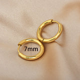 2 aros pequeños de acero inoxidable: piercing para cartílago unisex