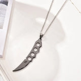 Naruto Kunai Necklace - Anime Metal Pendant Cosplay Accessory