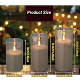 Velas LED sin llama: velas de acrílico parpadeantes para decoración del hogar y eventos