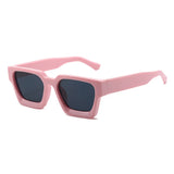 SHAUNA Retro Square Sunglasses – Trendy Tinted Shades for Men & Women