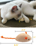 200pcs Catnip-Infused Mouse Toys - Faux Fur & Feather Interactive Cat Toys