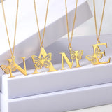 Elegant 18K Gold Butterfly Pendant Necklace – Trendy & Stylish Jewelry for Women