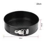 Professional Round Cake Pan with Removable Bottom – Carbon Steel Non-Stick Bakeware
