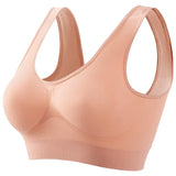 Seamless Push-Up Wireless Bra for Women – Everyday Knit Comfort with Thin Cups