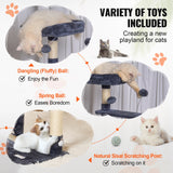 Indoor Cat Tree – Multi-Level Tower with Condo, Sisal Scratching Posts, Hammock & Perch