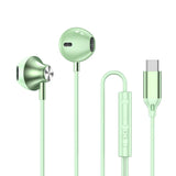 USB Type-C Wired Earbuds with HiFi Stereo Sound, Built-in Microphone & Noise Reduction for Samsung, Google Pixel, iPad, and More