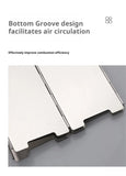 Paravientos plegable ultraligero de 10 placas para estufas de camping y cocinas de gas